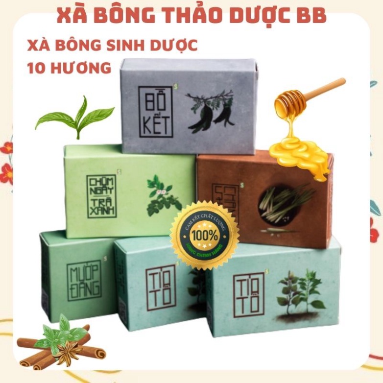 Combo 3 Bánh Xà Bông (Dưỡng Da, Ngừa Mụn, Ngừa Thâm) Tặng 3 Túi Lưới Tạo Bọt- Tuancase75