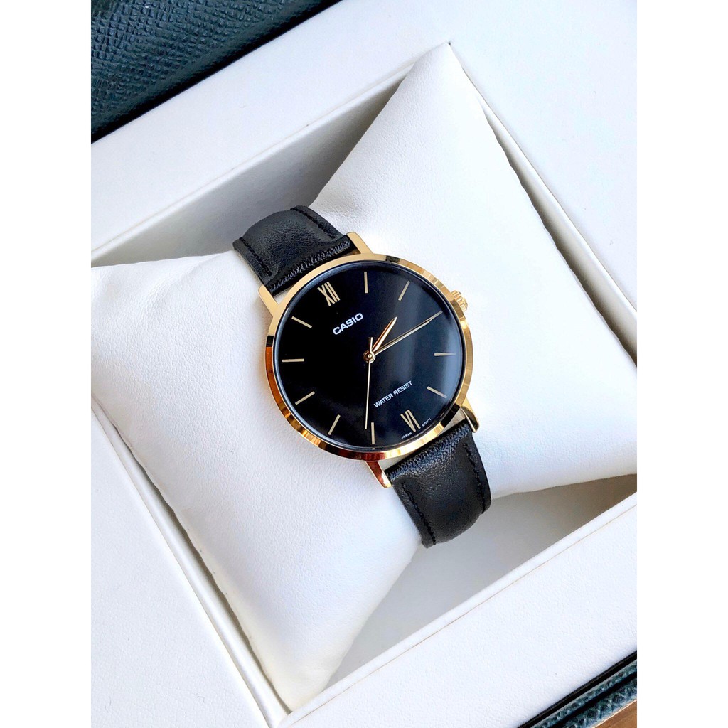 Đồng hồ nữ dây da Casio Anh Khuê LTP-VT01GL-1BUDF