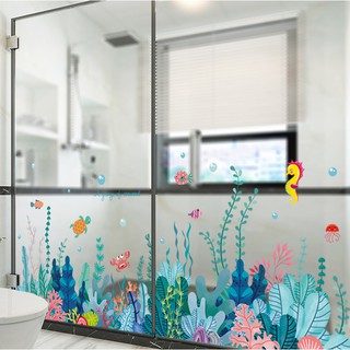 Decal giấy dán tường [MẪU MỚI] Decan Đại dương xanh