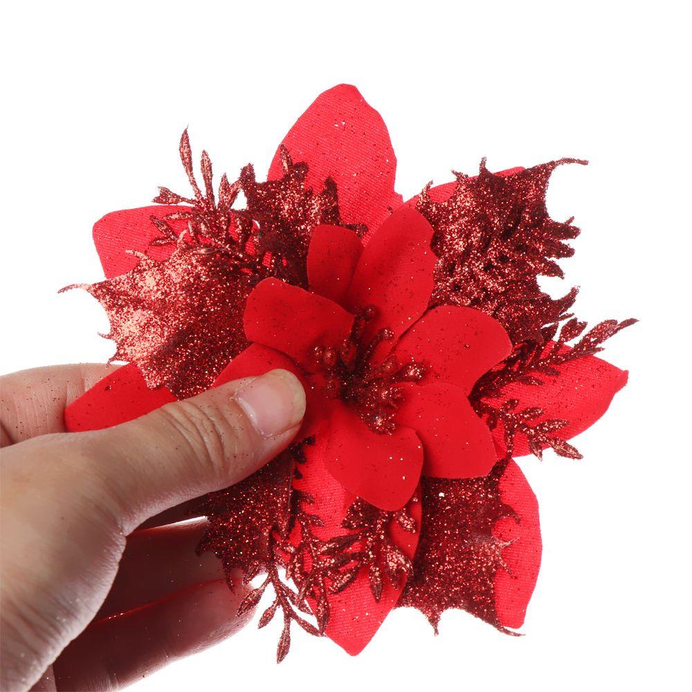 KUNHEV Set 5 Bông Hoa Mẫu Đơn Nhân Tạo 14cm Trang Trí Tiệc Cưới / Giáng Sinh