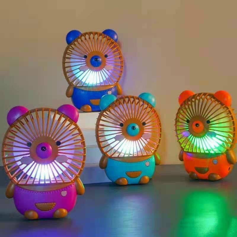 quạt mini tai gấu xxxxQuạt Mini cầm Tay Tích Điện Hinh Gấu và Thỏ Cute - MiniFan-_quạt tích điệncute