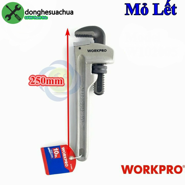 Mỏ lết răng cán nhôm Workpro W102005 dài 250mm