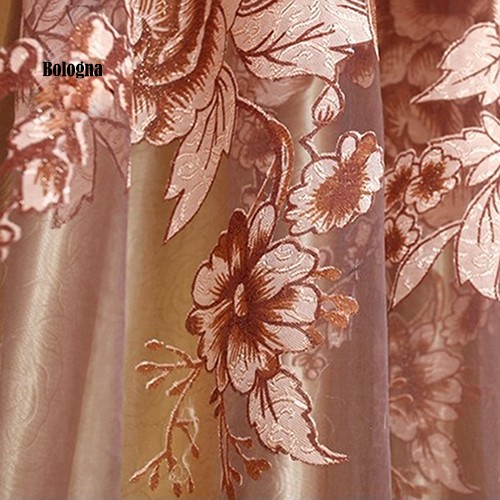 Rèm cửa sổ Vải Tuyn In Hoa Sang Trọng