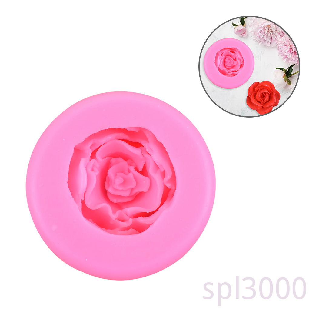 Khuôn Silicone Tạo Hình Hoa Hồng Trang Trí Bánh