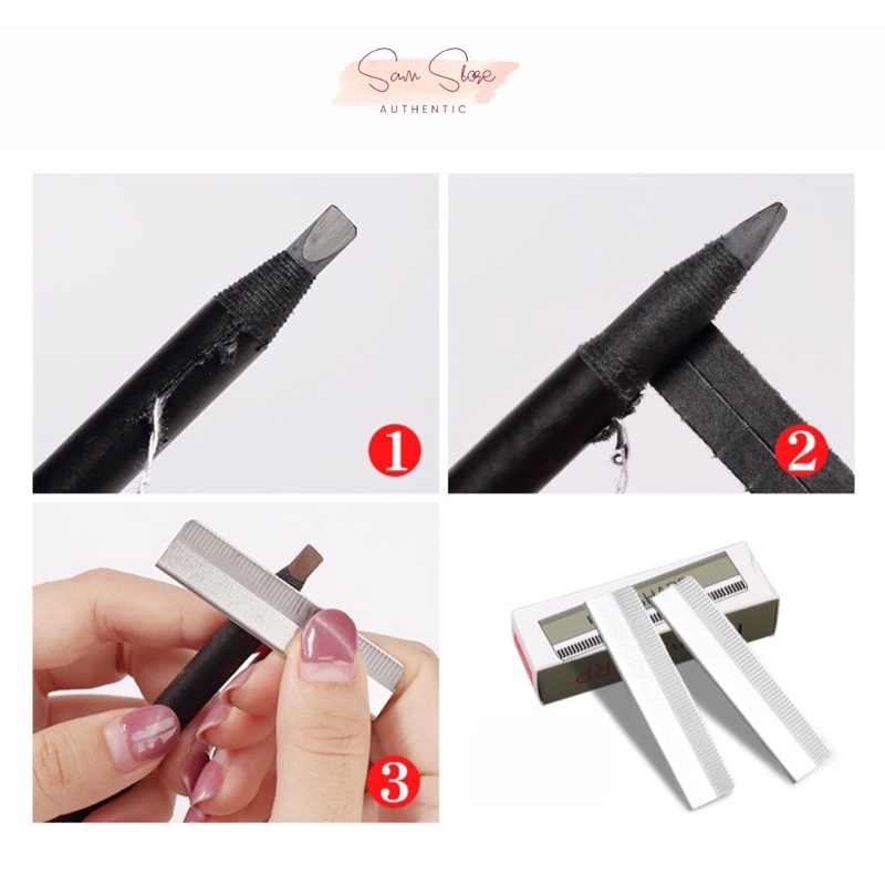 Chì xé kẻ mày cứng phẩy sợi Haozhuang Eyebrow dùng cho Makeup trang điểm chuyên nghiệp, phun xăm [Loại I] | WebRaoVat - webraovat.net.vn