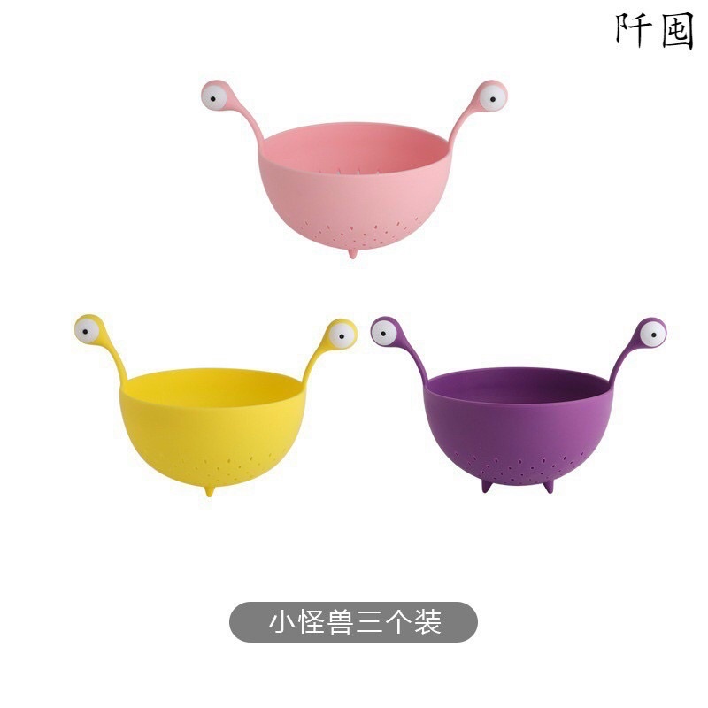 Rổ THOÁT NƯỚC HÌNH HAI CON MĂT CUTE RỬA RAU,RỬA HOA QUẢ