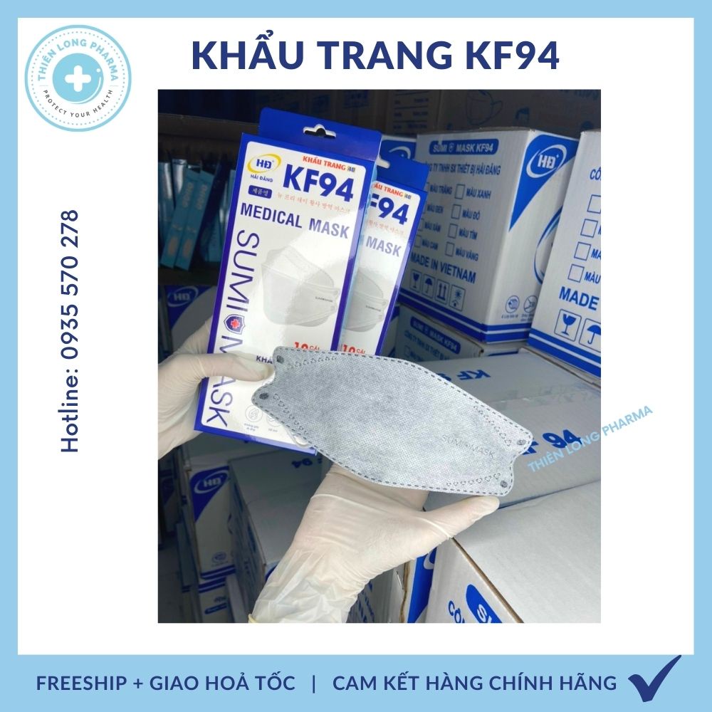 [30 CÁI] Khẩu trang 4D SUMI MASK, khẩu trang KF94 kháng khuẩn 4 lớp công nghệ Hàn quốc chống bụi mịn