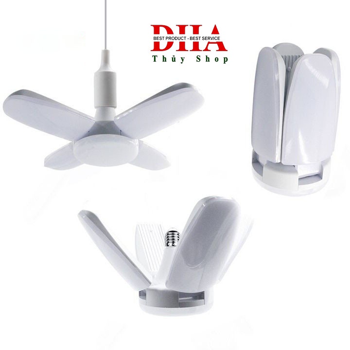 ĐÈN LED SIÊU SÁNG 4 CÁNH 5 BÓNG PHÁT SÁNG SIÊU TIẾT KIỆM ĐẾN 60% ĐIỆN NĂNG