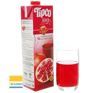 TIPCO nước ép lựu và trái cây tổng hợp 100% 1 lít. Date: 11/2021