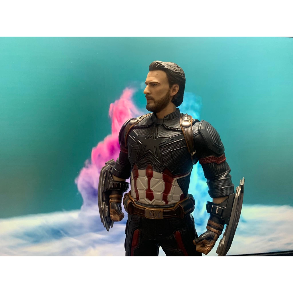 Mô hình Tượng tĩnh Cap râu - Captain America infinity war empire toys, crazy toys - Avengers