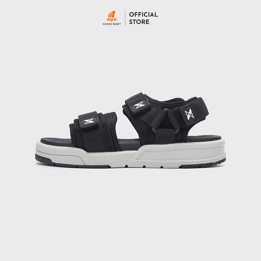 Giày Sandal ZX Meta 2125 Black Grey 2 quai bản to có đệm lót, có thể điều chỉnh độ rộng, đế EVA 3.5cm