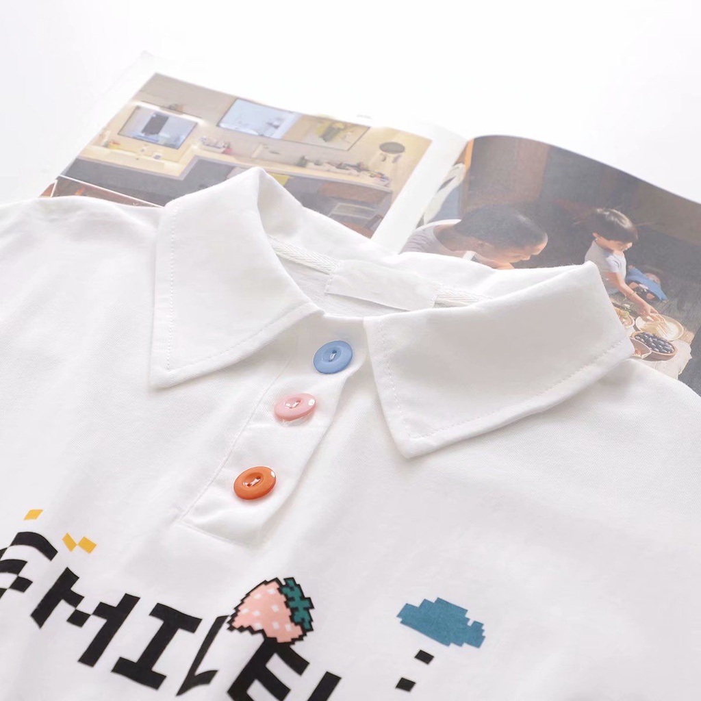 Bộ Áo + Chân Váy Thời Trang Mùa Hè Phong Cách Phương Tây Hàn Quốc Hàng Mới Dành Cho Bé Gái 2022