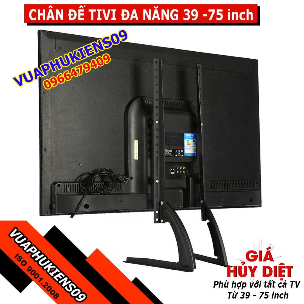 Chân đế TV LCD 39-75 inch, chân đế TV để bàn cho tất cả các loại tivi Samsung, LG, Sony, TCL, Panasonic, Sharp, vv | WebRaoVat - webraovat.net.vn