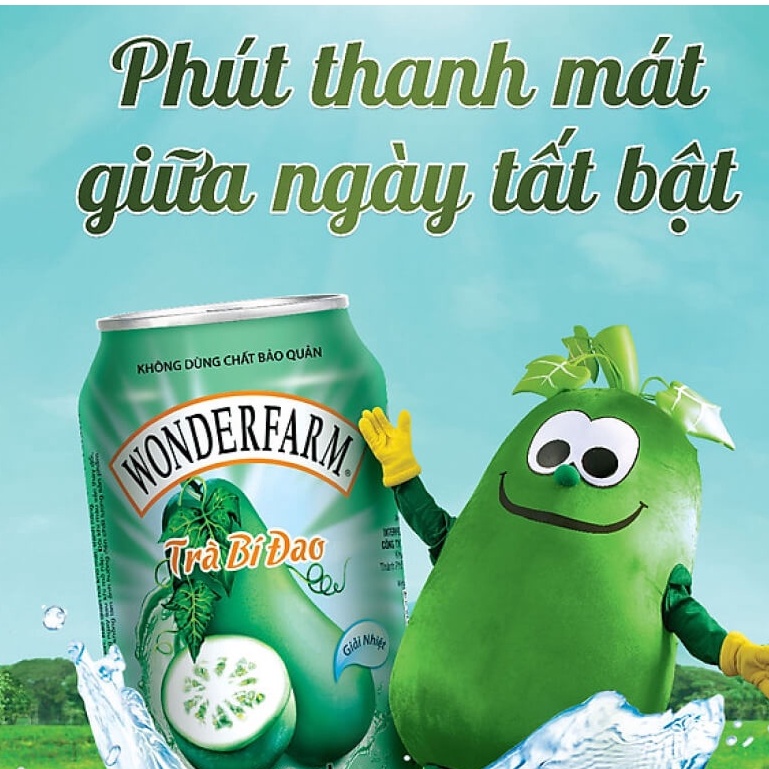 Thùng 24 lon Trà Bí Đao Wonderfarm 310ml - Đại Lý 273