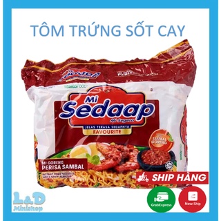 Mì trộn ăn liền sedaap vị tôm trứng sốt cay bịch lớn 5 gói