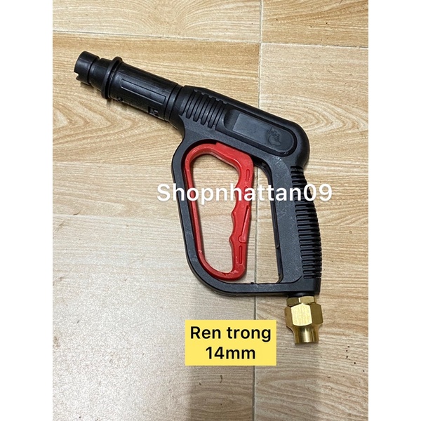 Súng xịt rửa xe áp lực cao ren TRONG 14mm-đầu lắp được bình bọt siêu rẻ