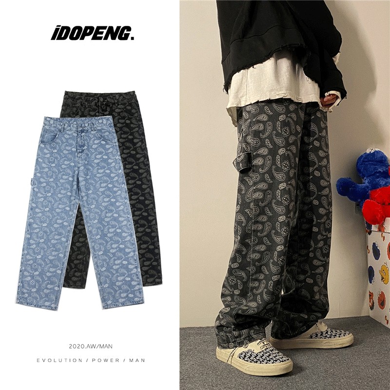 Quần jean ống rộng năng động trẻ trung cho nam