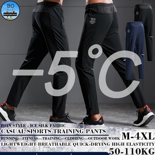 Quần chạy bộ Chất Liệu Lụa Lạnh Mỏng Thoáng Khí Nhanh Khô Có Size Lớn Dành Cho Nam Giới