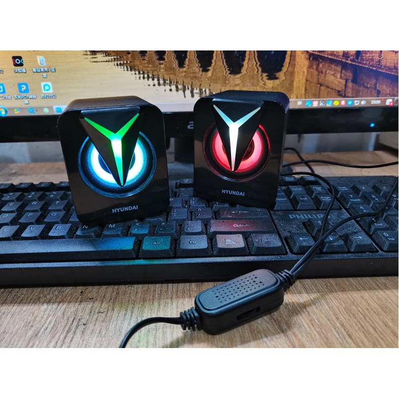 Loa Máy Tính - Loa Để Bàn Cao Cấp Đèn Led Đổi Màu Liên Tục Âm Bass Mạnh Mẽ