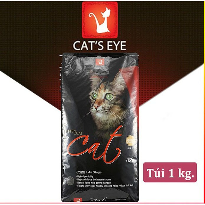 Thức Ăn Hạt Khô Hàn Quốc Cat's Eye Cho Mèo Túi Zip 1kg Giá rẻ