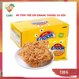Mì Snack Enaak vị cay Spicy hộp 24gói/28gram đỏ