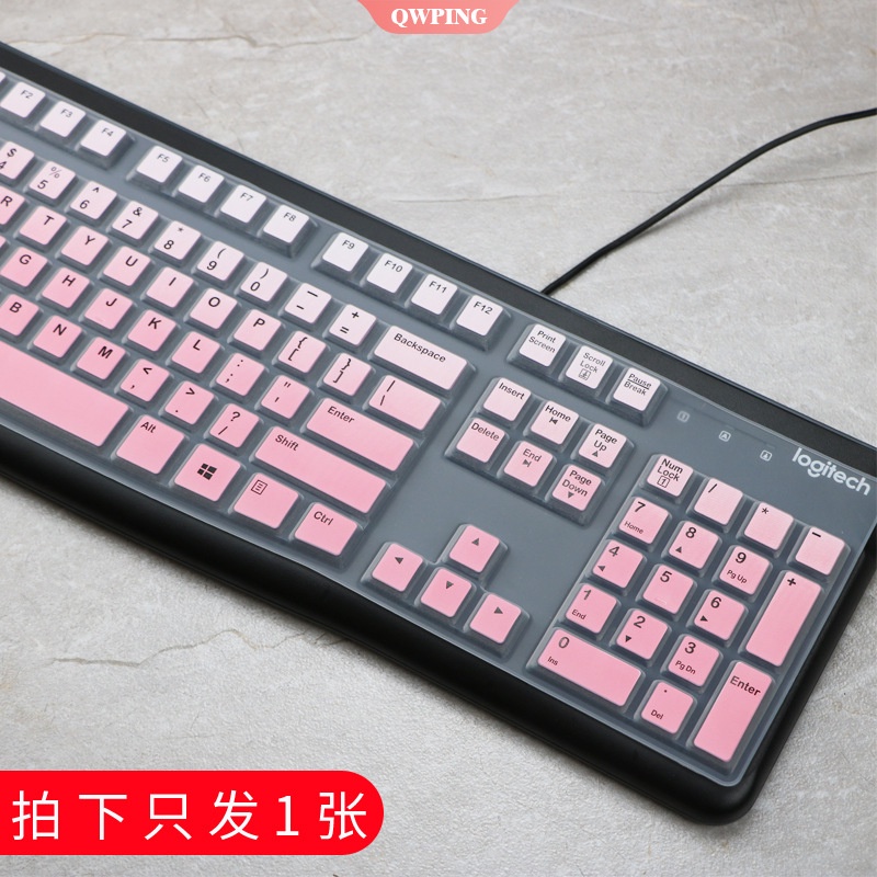 Miếng Dán Bảo Vệ Bàn Phím Cơ Laptop 15inch Bằng Silicon Siêu Mỏng Chống Thấm Nước / Bụi Bẩn Cho Logitech Mk120 K120