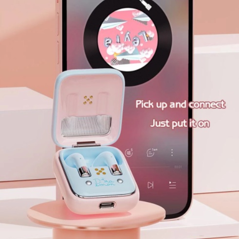 DISNEY Tai Nghe Gaming Không Dây Bluetooth 5.0 Q6 TWS Doraemon Có Nút Điều Khiển Cảm Ứng Giảm Tiếng Ồn