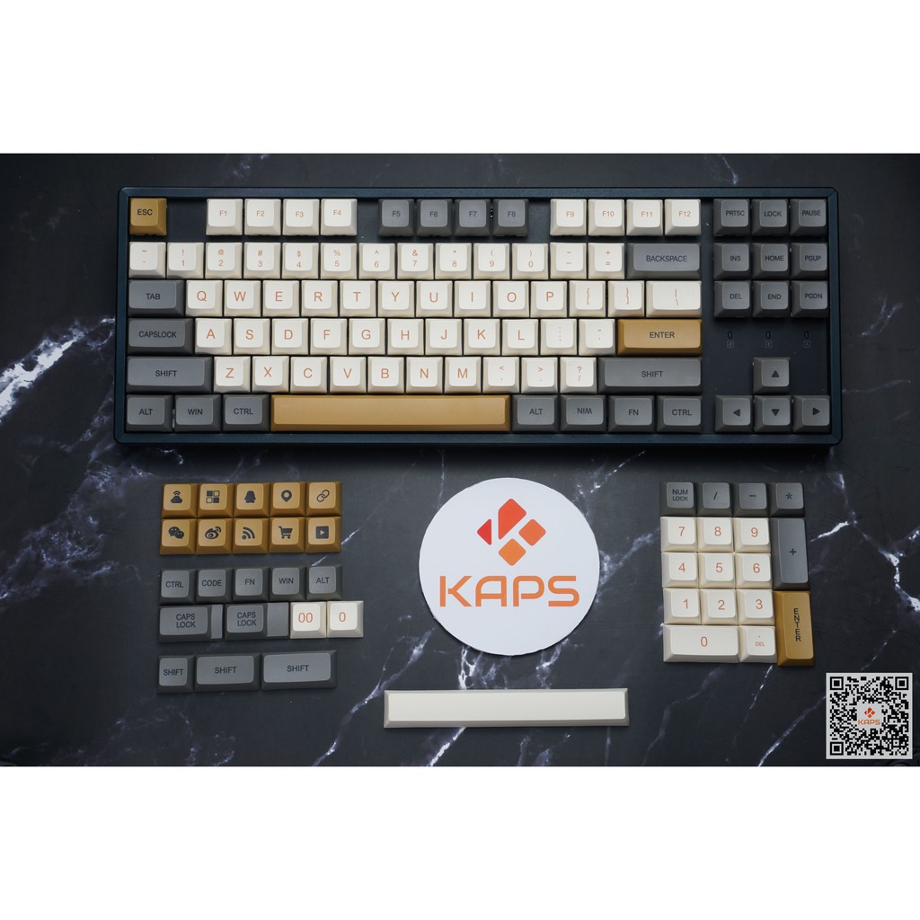 [New design] Keycap SHIMMER Fullbox - profile XDA - keycap PBT - Dyesub - 125 nút cho bàn phím cơ IKBC, Edra, Keychron