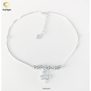 Lắc chân bạc ý 925 - cỏ ba lá may mắn rybj50059