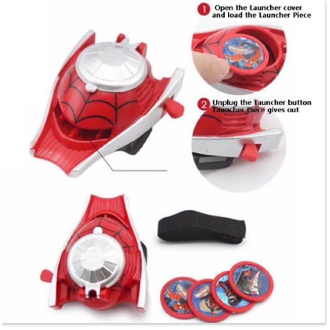 Bộ Găng Tay Áo Choàng Mặt Nạ Và Súng Bắn Tơ Người Nhện