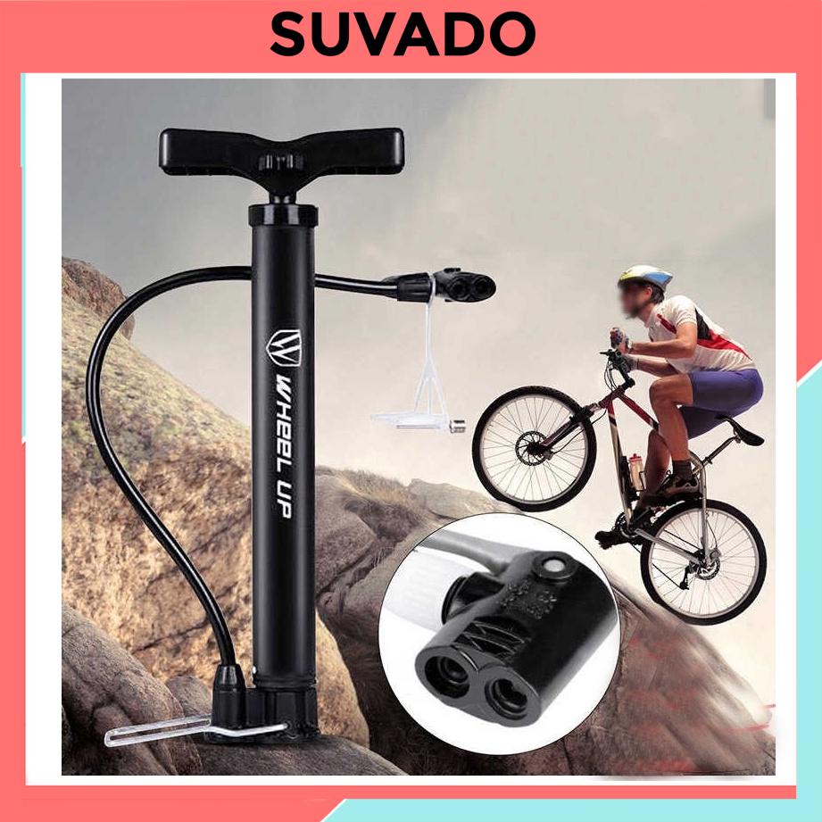 Bơm xe đạp xe máy bóng bay W3235 có đồng hồ bơm khỏe nhanh đầy hơi áp suất cao 120 psi tiện dụng SUVADO