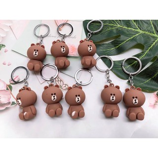 Móc khóa gấu nâu cute