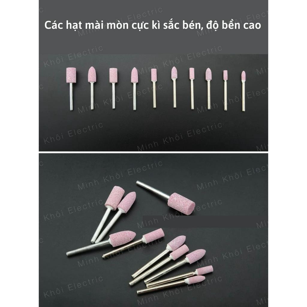Bộ đá mài khắc hàng tốt, đánh bóng 100 chi tiết, đá mài cà rem,mũi mài đá mini