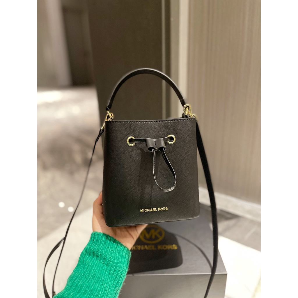 Michael KorsTúi Xách Xô Mới Dây Rút Túi Vai Đơn M.k Classic In Nghiêng Ba Lô Tote Túi Xách Thời Trang Chốn
