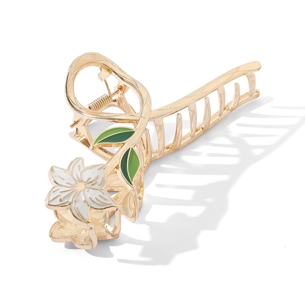 Kẹp Tóc Cá Mập Hình Hoa Lily D8D0