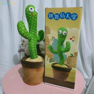 Cute Dancing Cactus Plush Toy With 67 Vietnamese songs/60 English songs+recording，Cây Xương Rồng Nhảy Múa youngtime