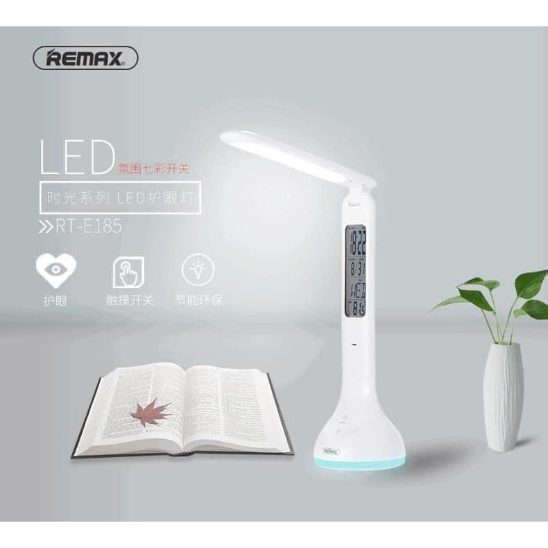 REMAX RT-E185 TIME SERIES LED: Đèn bàn LED tích điện chống cận 3 chế độ sáng