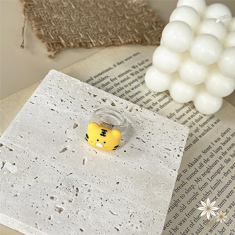 Nhẫn Hình Động Vật Dễ Thương Phong Cách Harajuku Nhật Bản