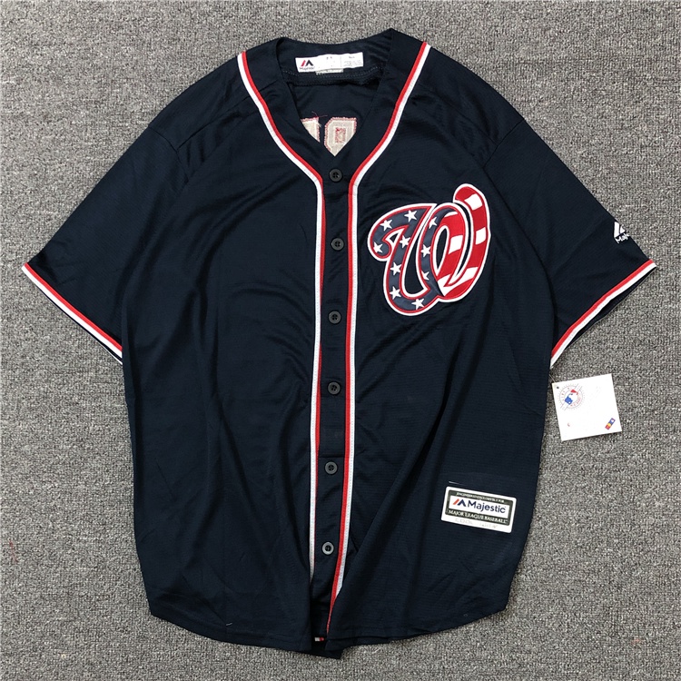 Mlb Áo Thun Bóng Chày Tay Lửng Dáng Rộng Phong Cách hip hop Cá Tính