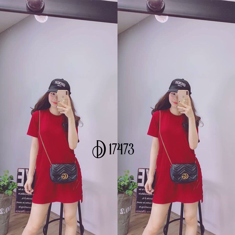 Váy Sườn Cúc 2 Túi Hot Hit( Ảnh Thật)_Xưởng May Quang Anh