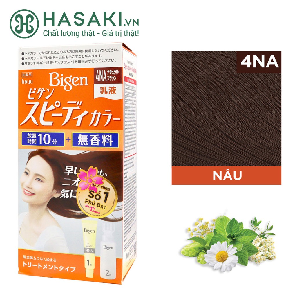 Kem Nhuộm Tóc Phủ Bạc Bigen Speedy Color Milky 80g Hasaki Sản phẩm chính hãng