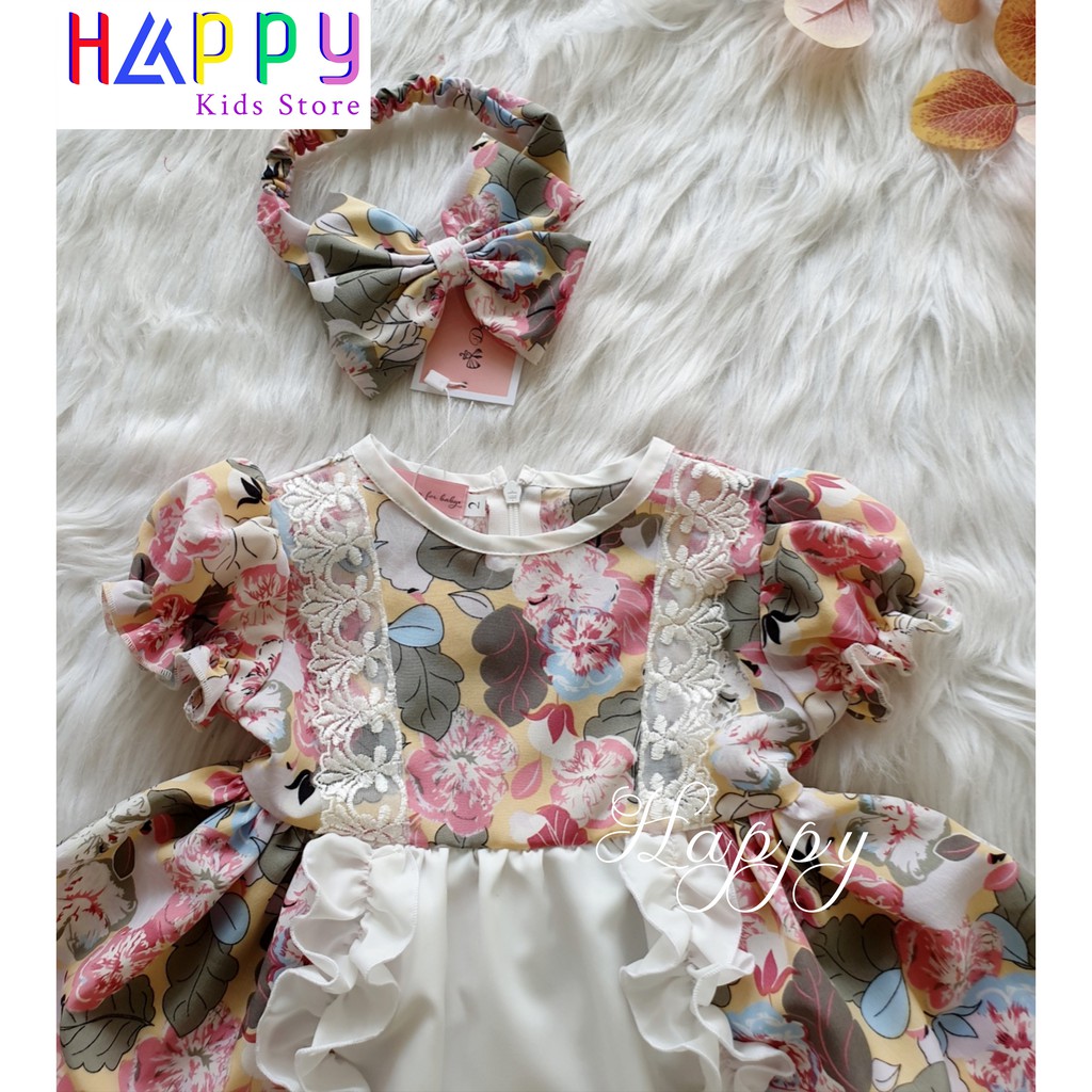 Đầm lụa bé gái Happy [Size 10-30kg] - 1G2096