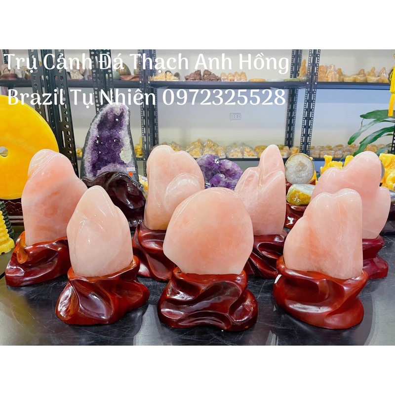 Trụ Đá Cảnh Hồng Phong Thuỷ - Đá Trang Trí