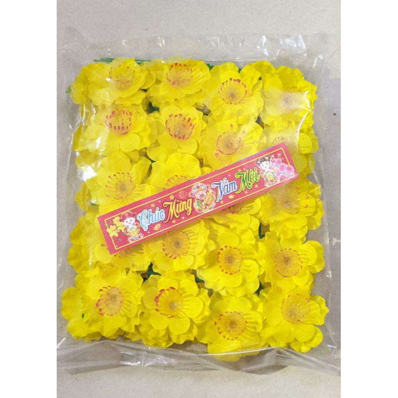 Hoa mai bịch 40 bông trang trí tết giá rẻ 2024