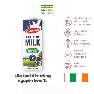 Sữa tươi nguyên chất tiệt trùng Avonmore UHT Full Cream Milk 1L giàu chất dinh dưỡng tốt cho sức khỏe