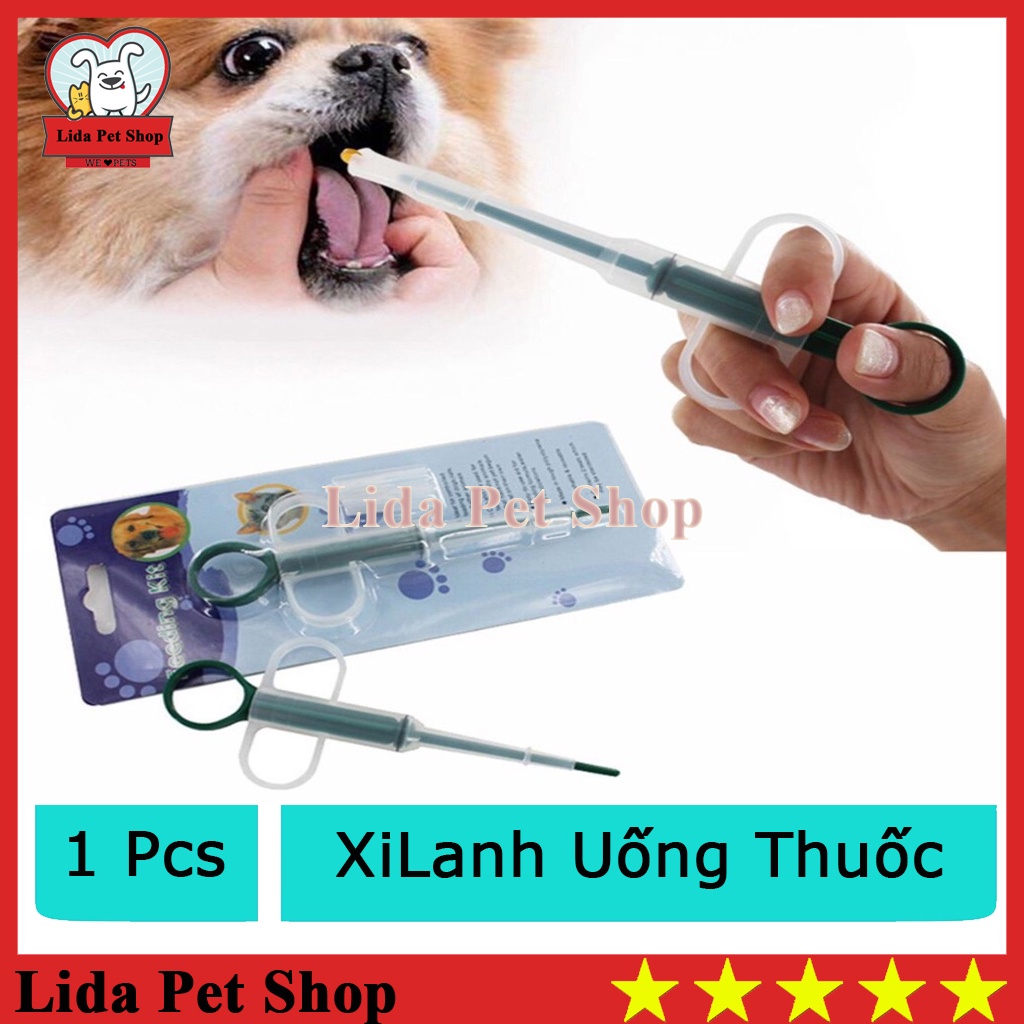 Bộ Dụng Cụ XiLanh Cho Chó Mèo Uống Thuốc - Lida Pet Shop