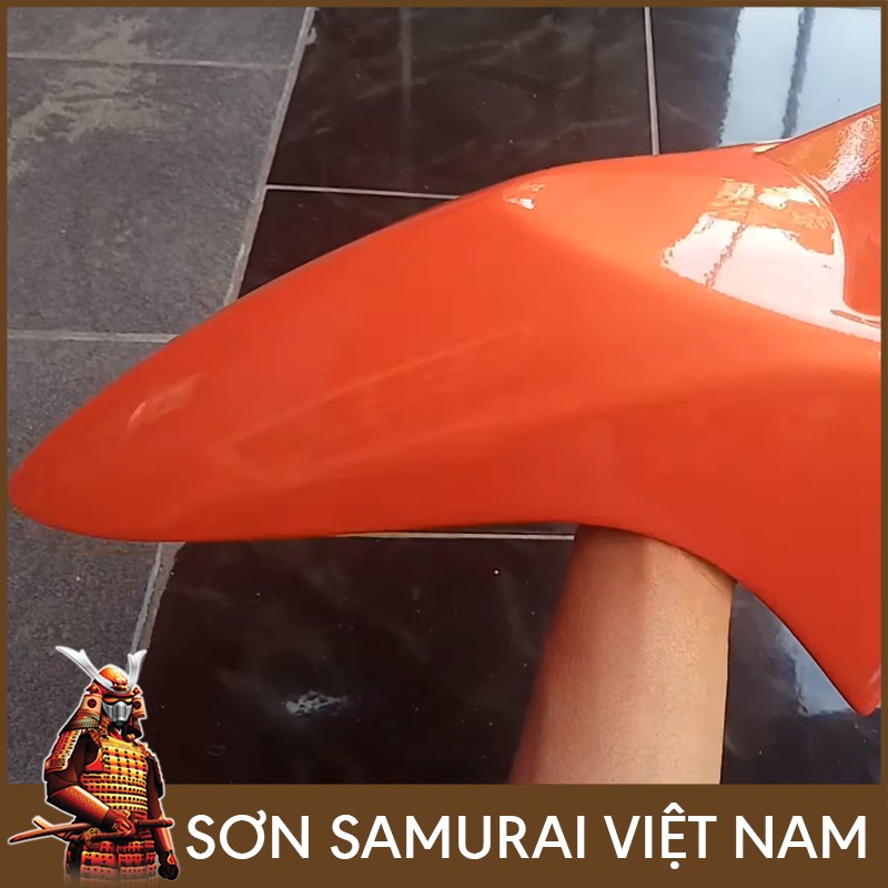 Màu Cam Sơn Samurai - Combo Sơn Xịt Samurai Màu Y3505