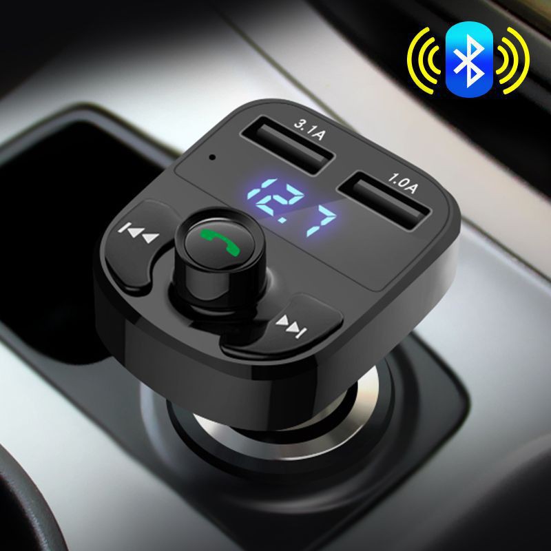 91⊙○Tẩu Nghe Nhạc Bluetooth Kiêm Sạc Điện Thoại Đa Năng Cho Ô Tô Xe Hơi Hyundai HY-82 (Hỗ trợ chơi thẻ nhớ và USB)
