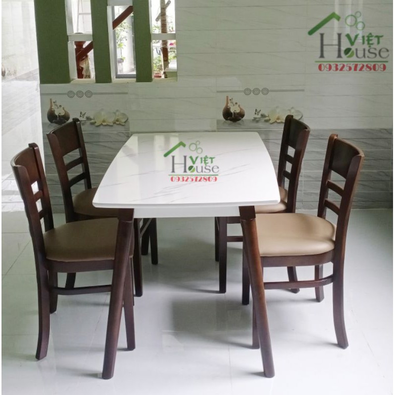 Bàn ăn giả đá 4 ghế giá xưởng (Freeship nt HCM, Dĩ An, Biên Hoà) | BigBuy360 - bigbuy360.vn