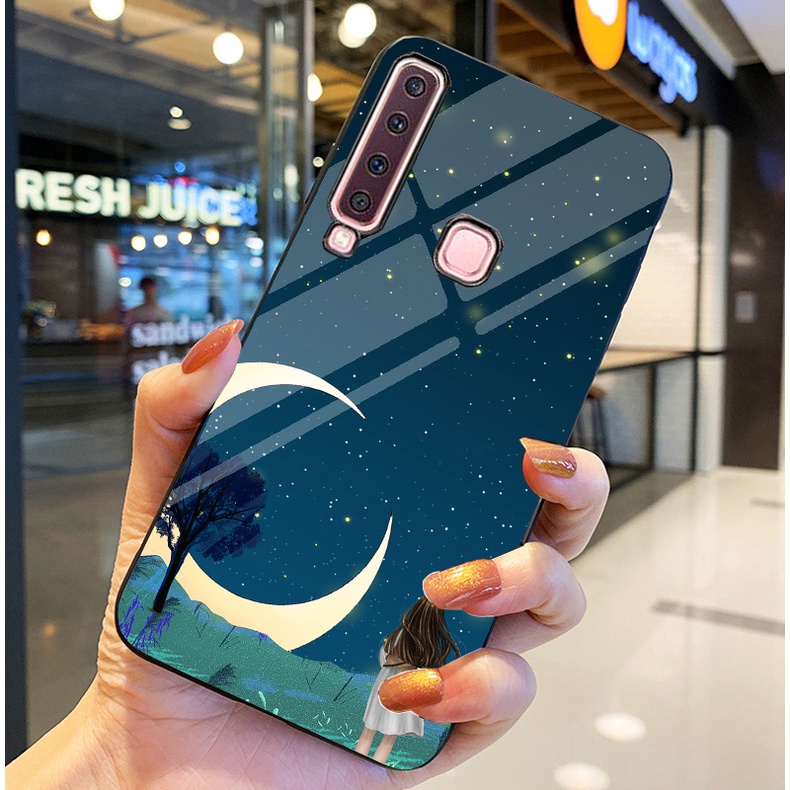 Ốp Lưng SAMSUNG GALAXY A9 2018 Ốp kính bóng cao cấp Phi Hành Gia